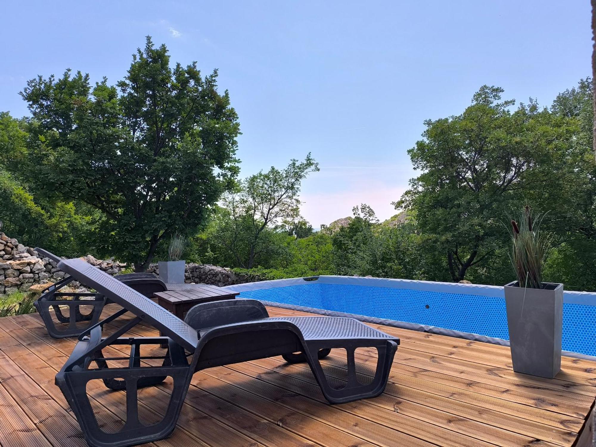 Holiday Home Lucija "" Private House With Pool "" Ябланац Экстерьер фото