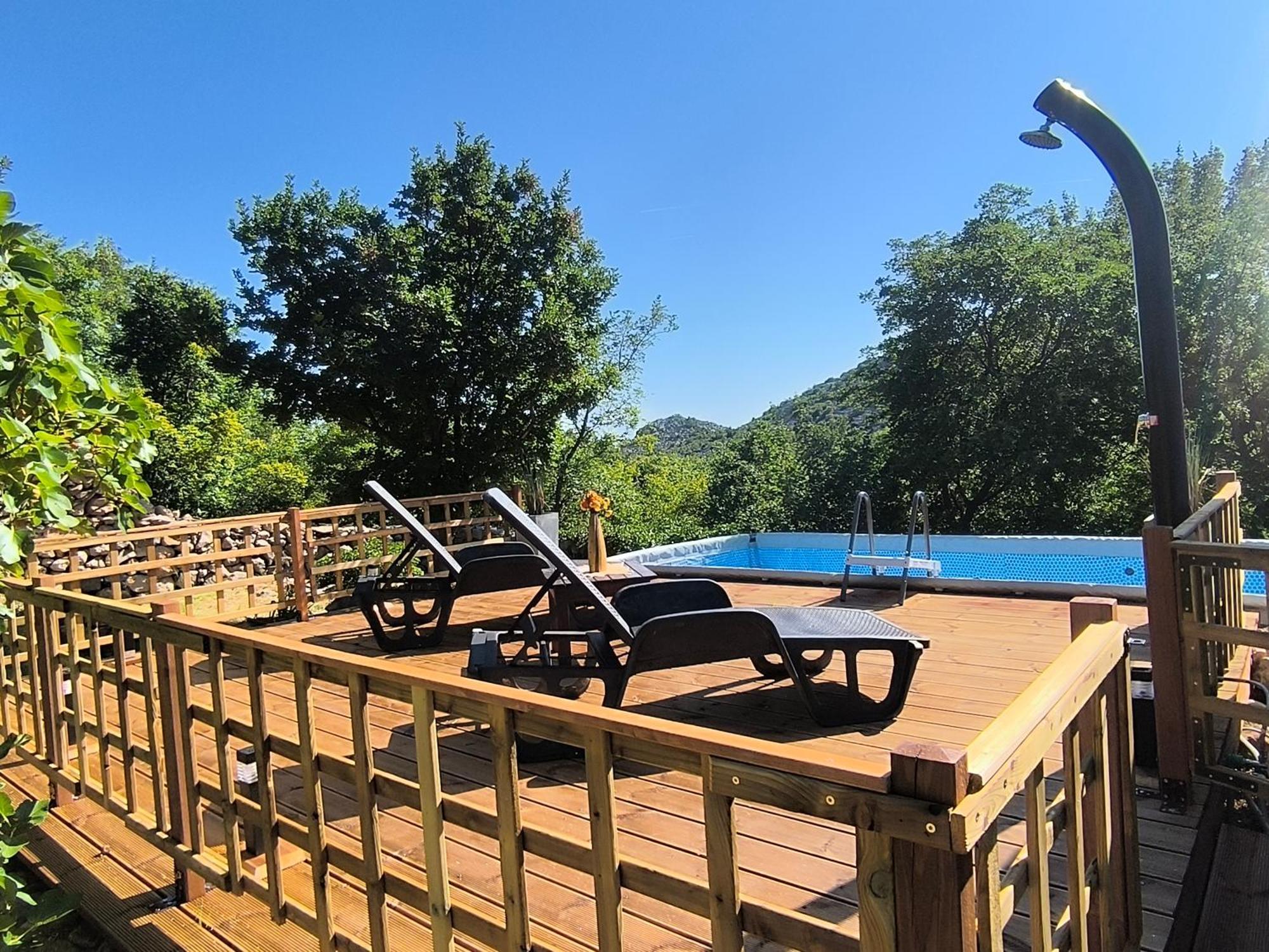Holiday Home Lucija "" Private House With Pool "" Ябланац Экстерьер фото