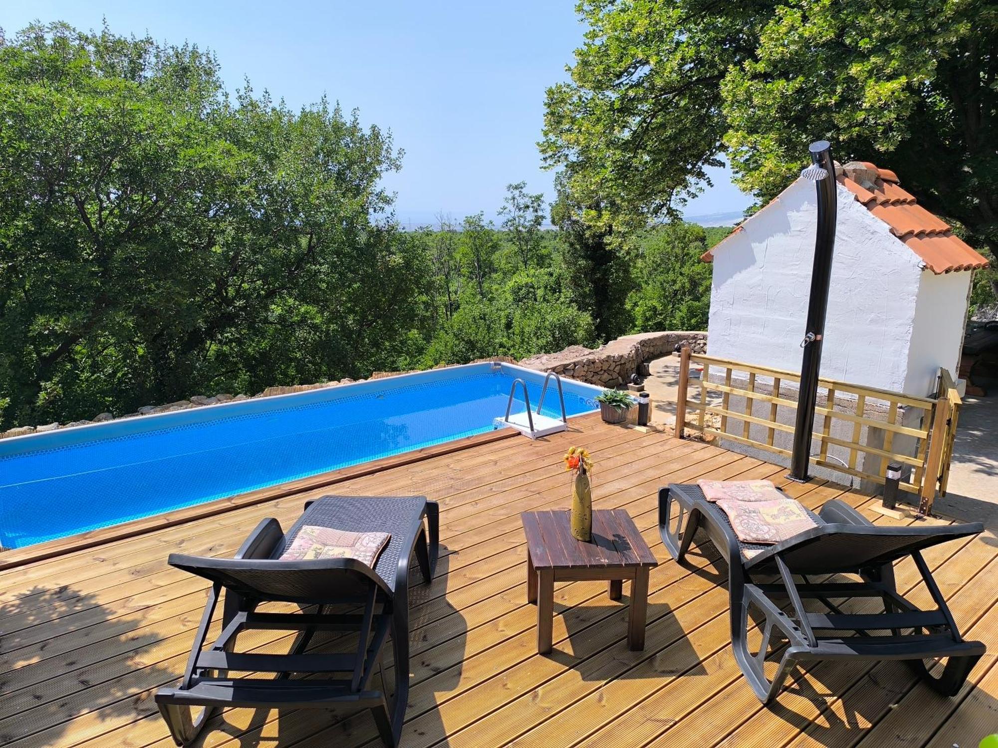 Holiday Home Lucija "" Private House With Pool "" Ябланац Экстерьер фото